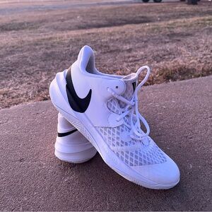Nike White and Black Athletic Shoes